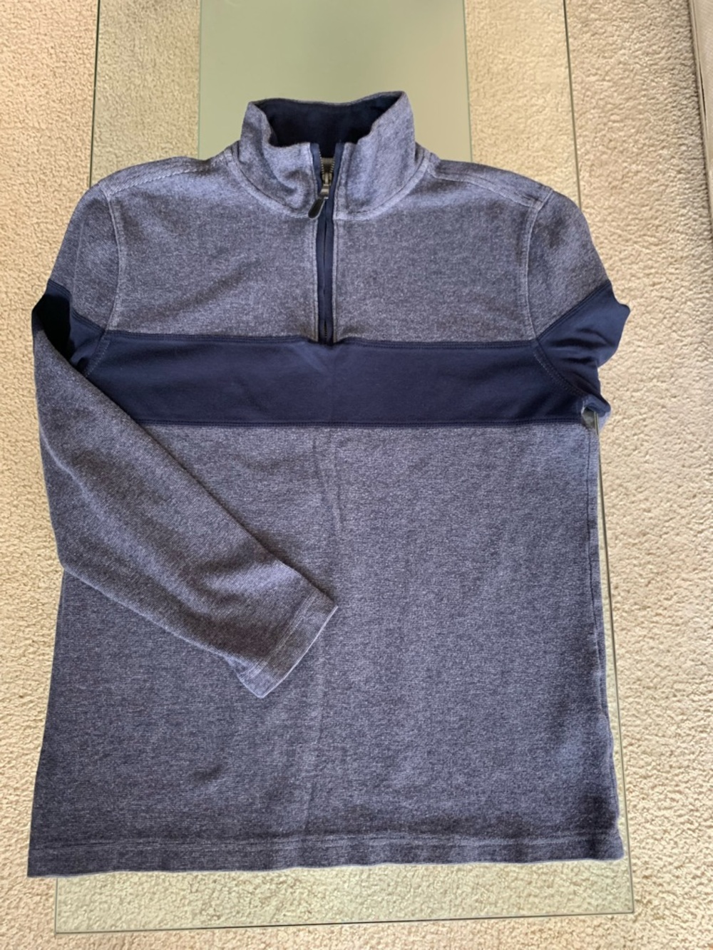 💙 Banana Republic 1/4 Zip Navy Pullover